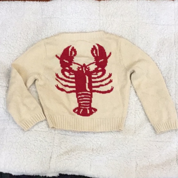 Betsey Johnson Sweaters - Vintage Betsey Johnson cropped lobster cardigan